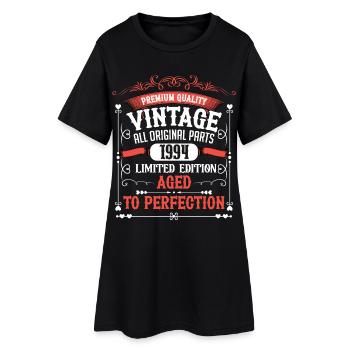 1994 Geburtsjahr Geboren Geburtstag Vintage - Frauen T-Shirt-Kleid - Schwarz - Vorne