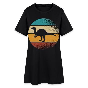 Dino Dinosaurs - Women’s T-Shirt Dress - black - Front