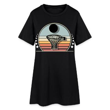 Basketball basketball players - Women’s T-Shirt Dress - black - Front