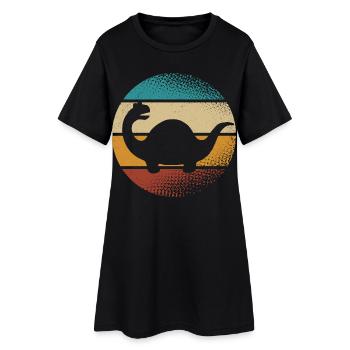 Dino Dinosaurs - Women’s T-Shirt Dress - black - Front