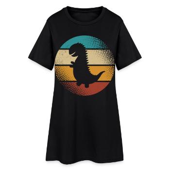 T-Rex - Robe T-shirt Femme - noir - Devant