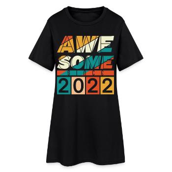 2022 Geboren Geburtstag Geburtsjahr Vintage - Frauen T-Shirt-Kleid - Schwarz - Vorne