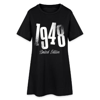 1948 Anniversaire de naissance Année de construction - Robe T-shirt Femme - noir - Devant