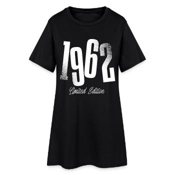 1962 Born birthday Year of construction - Women’s T-Shirt Dress - black - Front