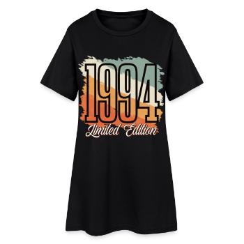 1994 Geburtsjahr Geburtstag Baujahr Vintage Retro - Frauen T-Shirt-Kleid - Schwarz - Vorne