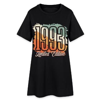 1993 Geburtsjahr Geburtstag Baujahr Vintage Retro - Frauen T-Shirt-Kleid - Schwarz - Vorne