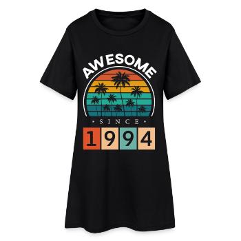 1994 Geboren Geburtstag Geburtsjahr Vintage - Frauen T-Shirt-Kleid - Schwarz - Vorne