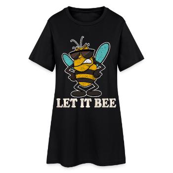 Let It Bee Bee Apiculteurs - Robe T-shirt Femme - noir - Devant