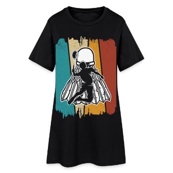 Badminton - Robe T-shirt Femme - noir - Devant