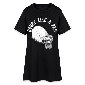 Basketball Slogan - Robe T-shirt Femme - noir - Devant
