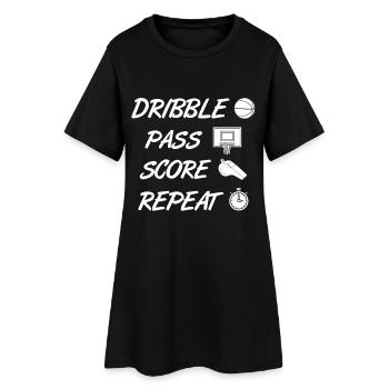 Basketteur - Robe T-shirt Femme - noir - Devant