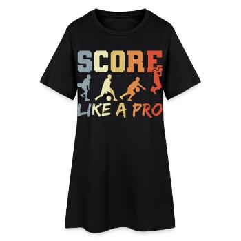 Lustiges Basketball Zitat - Frauen T-Shirt-Kleid - Schwarz - Vorne