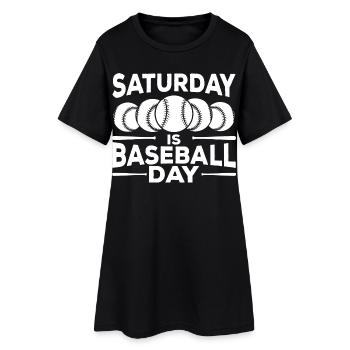 Citation sur le baseball - Robe T-shirt Femme - noir - Devant