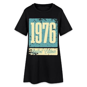 Né en 1976 Anniversaire Année de naissance - Robe T-shirt Femme - noir - Devant