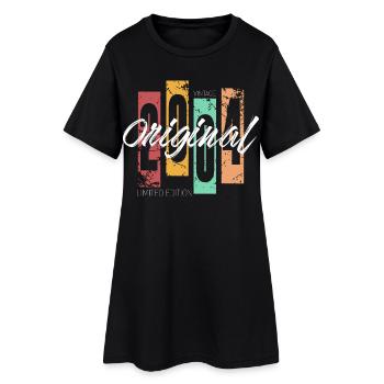 2004 Vintage Retro Birthday - Women’s T-Shirt Dress - black - Front