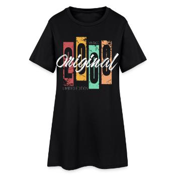 2008 Vintage Retro Anniversaire - Robe T-shirt Femme - noir - Devant