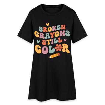 Psychische Gesundheit Mental Health - Women’s T-Shirt Dress - black - Front
