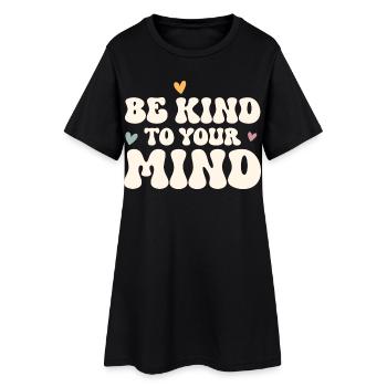 Psychische Gesundheit Mental Health - Women’s T-Shirt Dress - black - Front