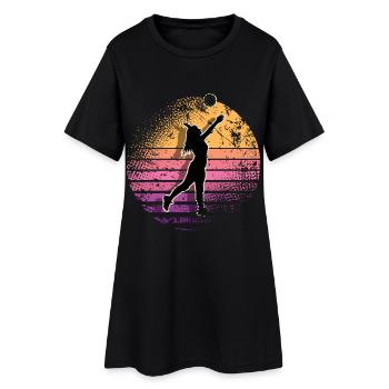 Volleyball - Women’s T-Shirt Dress - black - Front