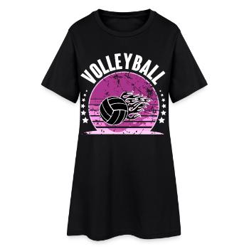 Volleyball - Women’s T-Shirt Dress - black - Front