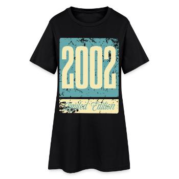 2002 Anniversaire de naissance Année de naissance - Robe T-shirt Femme - noir - Devant