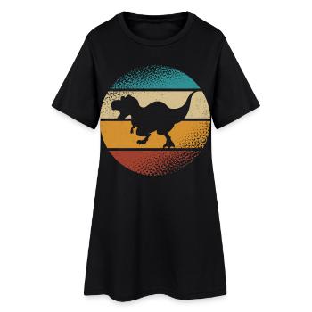 T-Rex - Robe T-shirt Femme - noir - Devant