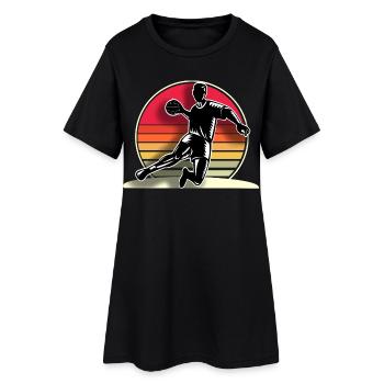 Handball Handballeur - Robe T-shirt Femme - noir - Devant