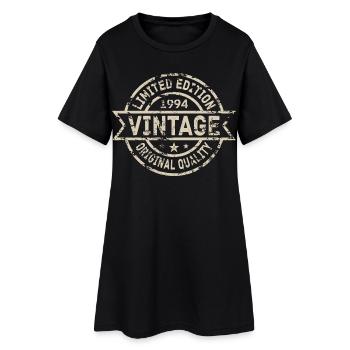 1994 Geboren Geburtstag Geburtsjahr Vintage - Frauen T-Shirt-Kleid - Schwarz - Vorne