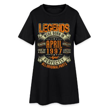 1997 Légende de l’anniversaire d’avril - Robe T-shirt Femme - noir - Devant