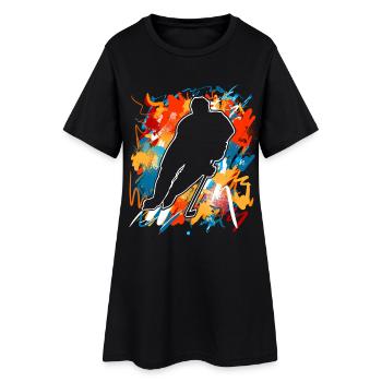 Eishockey  - Women’s T-Shirt Dress - black - Front