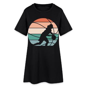 Basketball féminin Basketball féminin - Robe T-shirt Femme - noir - Devant
