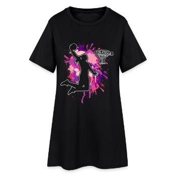 Basketball féminin Basketball féminin - Robe T-shirt Femme - noir - Devant