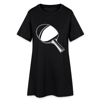 Pagaie - Robe T-shirt Femme - noir - Devant
