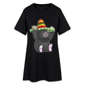 Sombrero de Taupe - Robe T-shirt Femme - noir - Devant