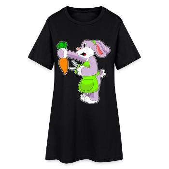 Ciseaux Bunny Hairdresser - Robe T-shirt Femme - noir - Devant