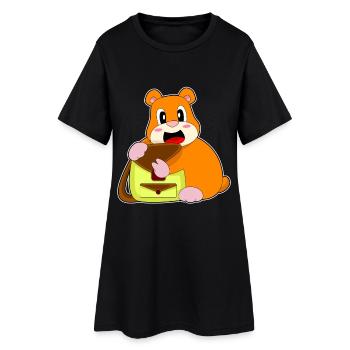 Sac à main Hamster - Robe T-shirt Femme - noir - Devant