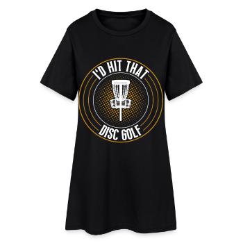 Discgolf Disc Golf - Women’s T-Shirt Dress - black - Front