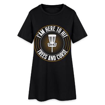 Discgolf Disc Golf - Women’s T-Shirt Dress - black - Front