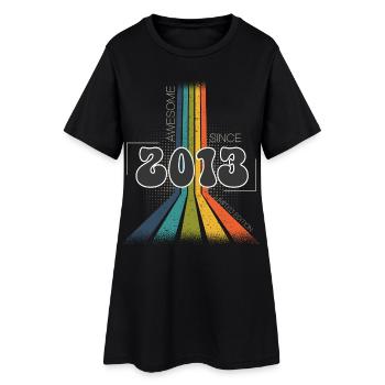 2013 Vintage Birthday Groovy Vintage Retro - Women’s T-Shirt Dress - black - Front