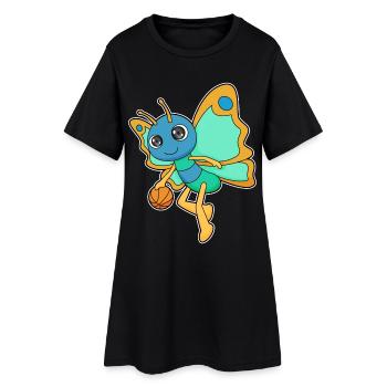 Butterfly Basketball Player Basketball - Robe T-shirt Femme - noir - Devant