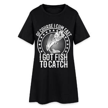 Bien sûr, j’ai du poisson pour attraper du poisson - Robe T-shirt Femme - noir - Devant
