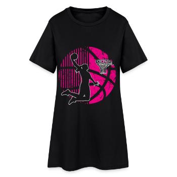 Basketball féminin Basketball féminin - Robe T-shirt Femme - noir - Devant
