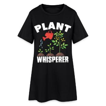plantes murmure jardinier jardinier jardinage - Robe T-shirt Femme - noir - Devant