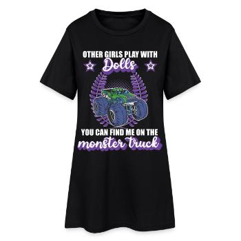 Monster Truck Girl Monster Truck Cadeau - Robe T-shirt Femme - noir - Devant