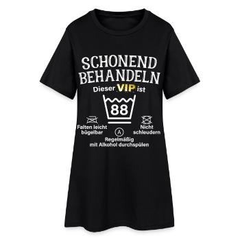 88. Geburtstag Schonend Behandeln 88 VIP ist 88 - Frauen T-Shirt-Kleid - Schwarz - Vorne