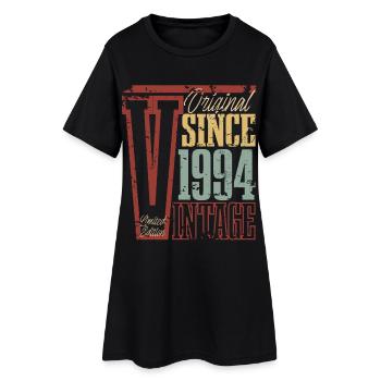 1994 Geburtstag Geburtsjahr Baujahr Vintage Retro - Frauen T-Shirt-Kleid - Schwarz - Vorne