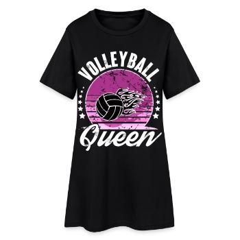 Volleyball - Women’s T-Shirt Dress - black - Front