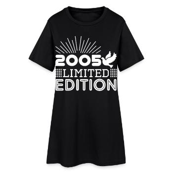 Anniversaire 2005 Limited Edition Cadeau Original - Robe T-shirt Femme - noir - Devant
