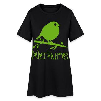 La nature se réveille - Robe T-shirt Femme - noir - Devant