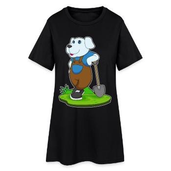 Jardin de la pelle Dog Gardener - Robe T-shirt Femme - noir - Devant